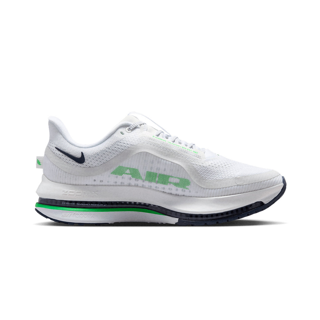 NIKE MEN PEGASUS PREMIUM - WHITE/GREENSPARK/MIDNIGHTNAVY