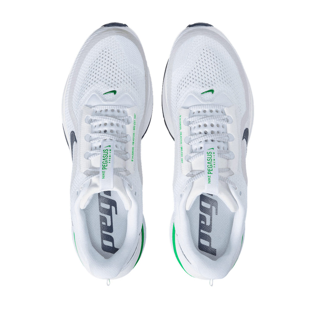 NIKE MEN PEGASUS PREMIUM - WHITE/GREENSPARK/MIDNIGHTNAVY