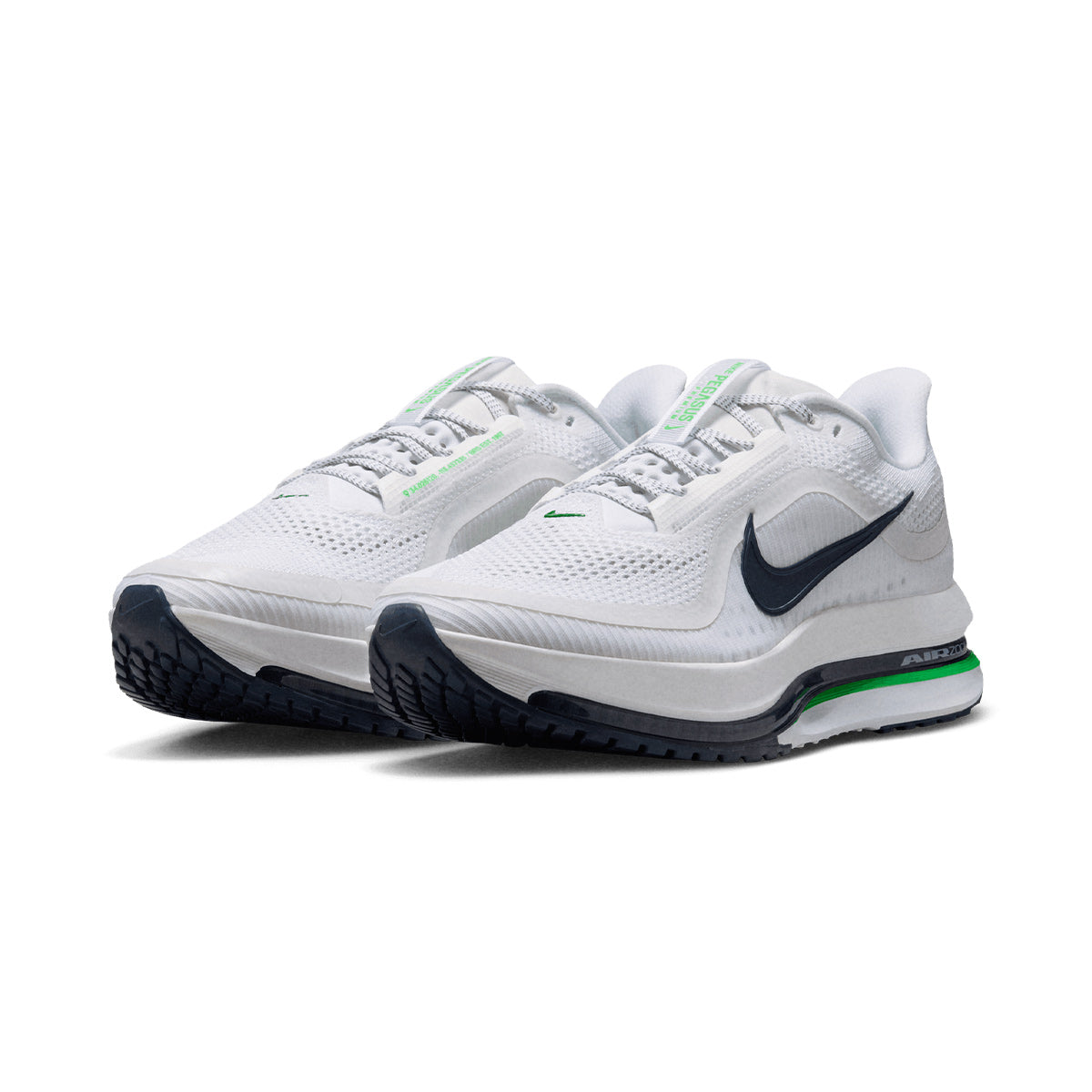 NIKE MEN PEGASUS PREMIUM - WHITE/GREENSPARK/MIDNIGHTNAVY