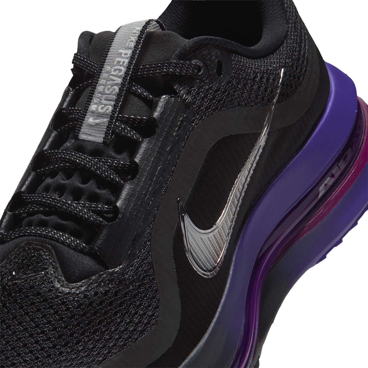 NIKE WOMEN PEGASUS PREMIUM - BLACK/METALLICSILVER/DARKCONCORD