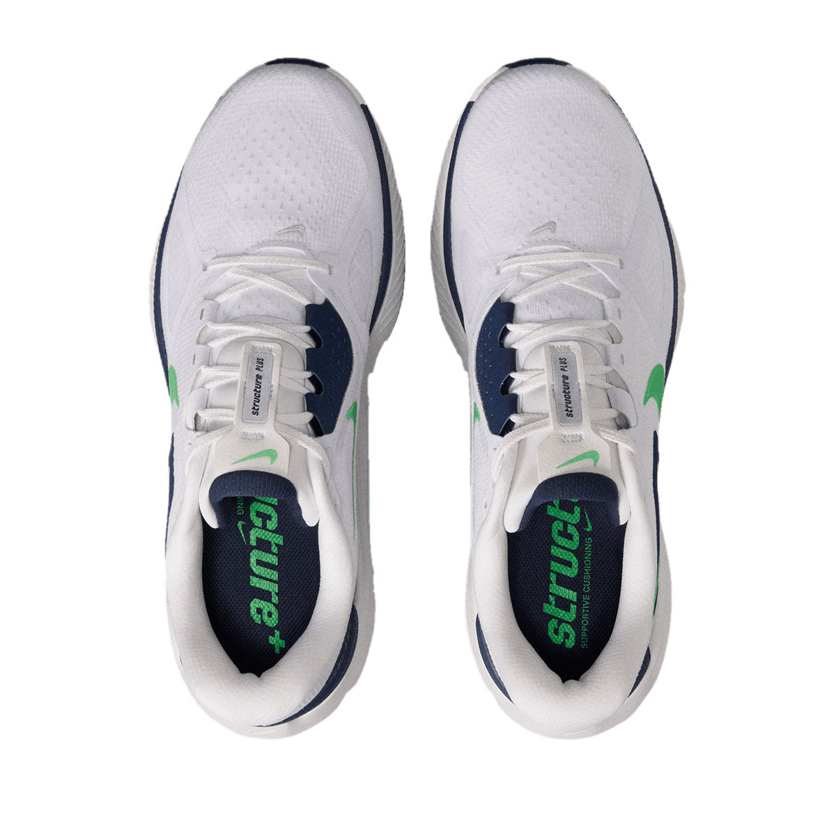 NIKE MEN STRUCTURE PLUS - WHITE/GREENSPARK/MIDNIGHTNAVY