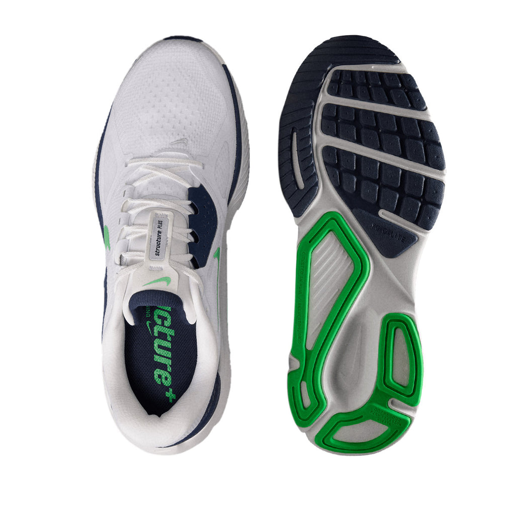 NIKE MEN STRUCTURE PLUS - WHITE/GREENSPARK/MIDNIGHTNAVY