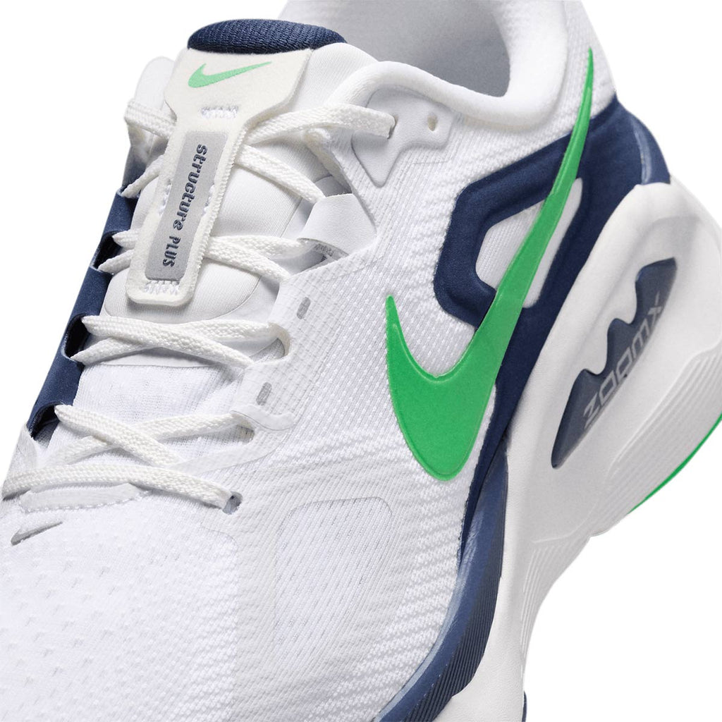 NIKE MEN STRUCTURE PLUS - WHITE/GREENSPARK/MIDNIGHTNAVY