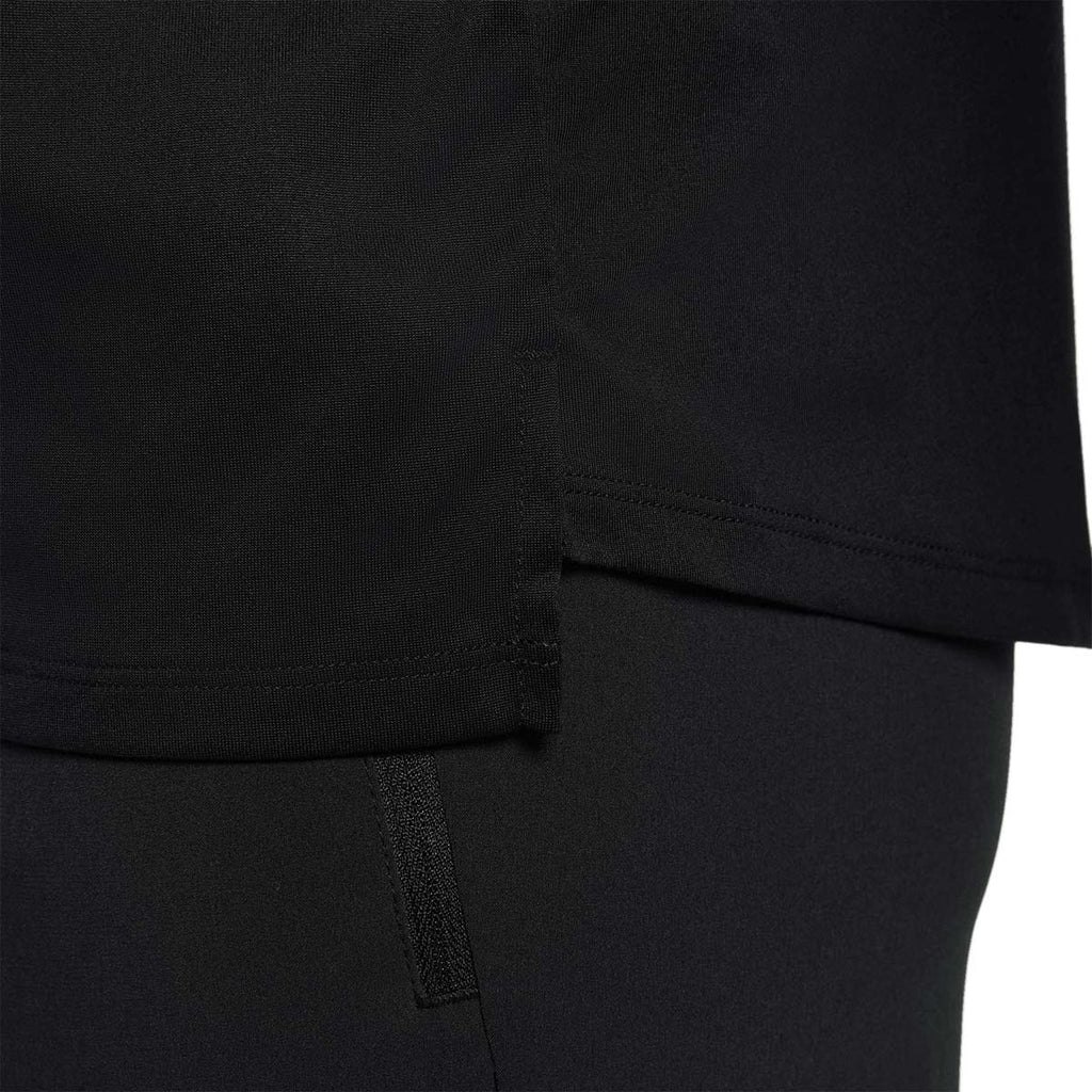 NIKE MEN STRIDE RUNNING TANK TOP - BLACK/REFLECTIVESILV
