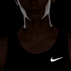NIKE MEN STRIDE RUNNING TANK TOP - BLACK/REFLECTIVESILV