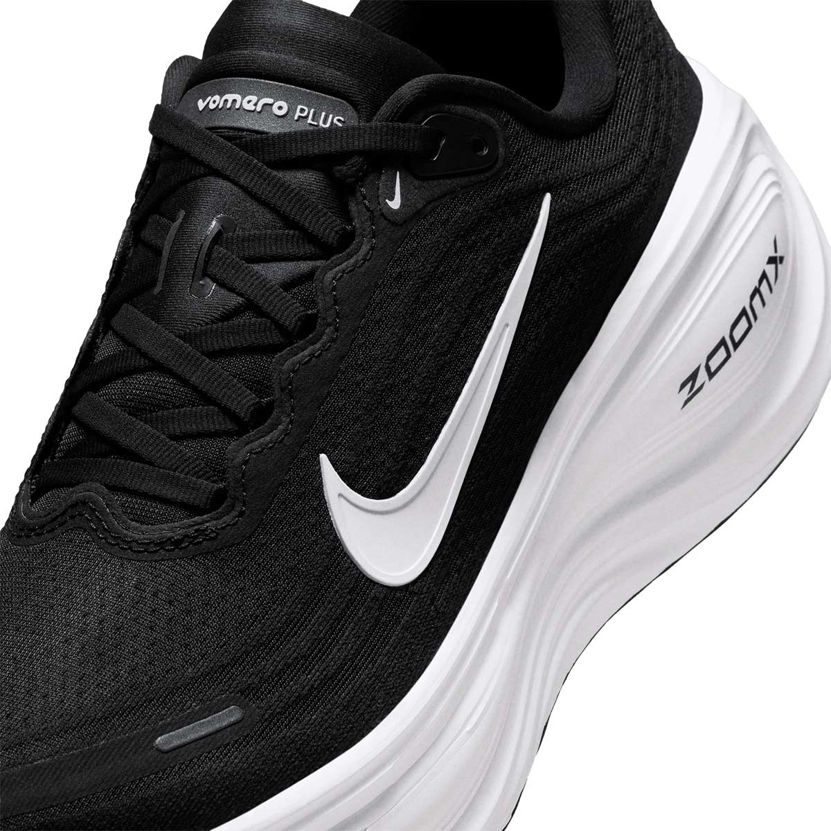 NIKE MEN VOMERO PLUS - BLACK/WHITE/COOLGREY/MTLCDARKGREY
