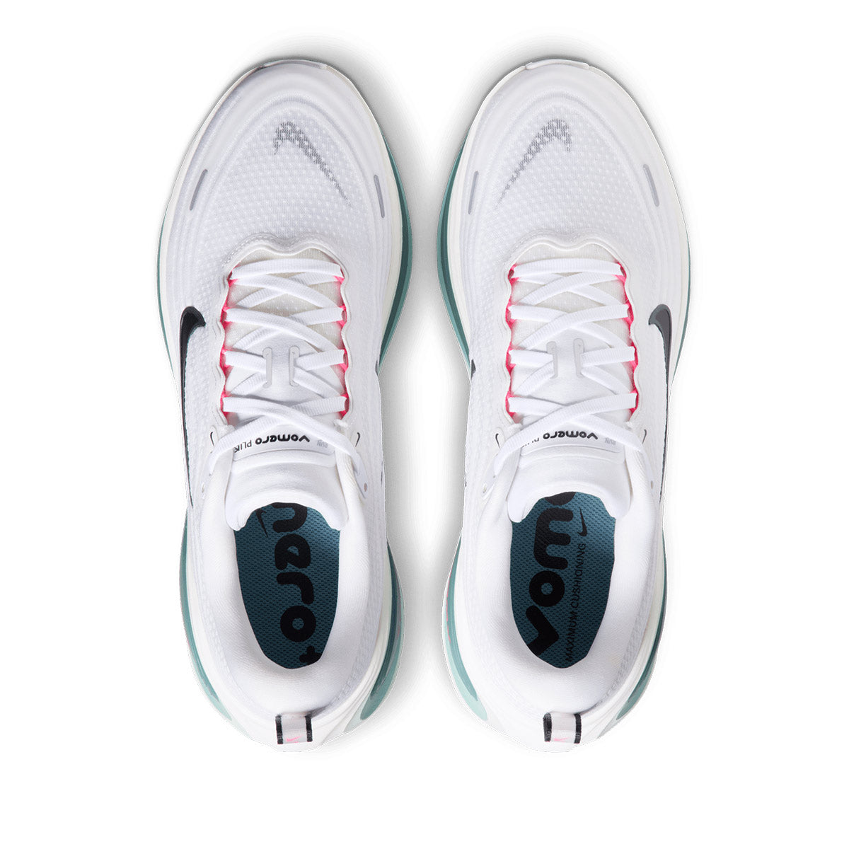 NIKE M VOMERO PLUS - WHITE/BLACK/MINERALSLATE/HYPERPINK