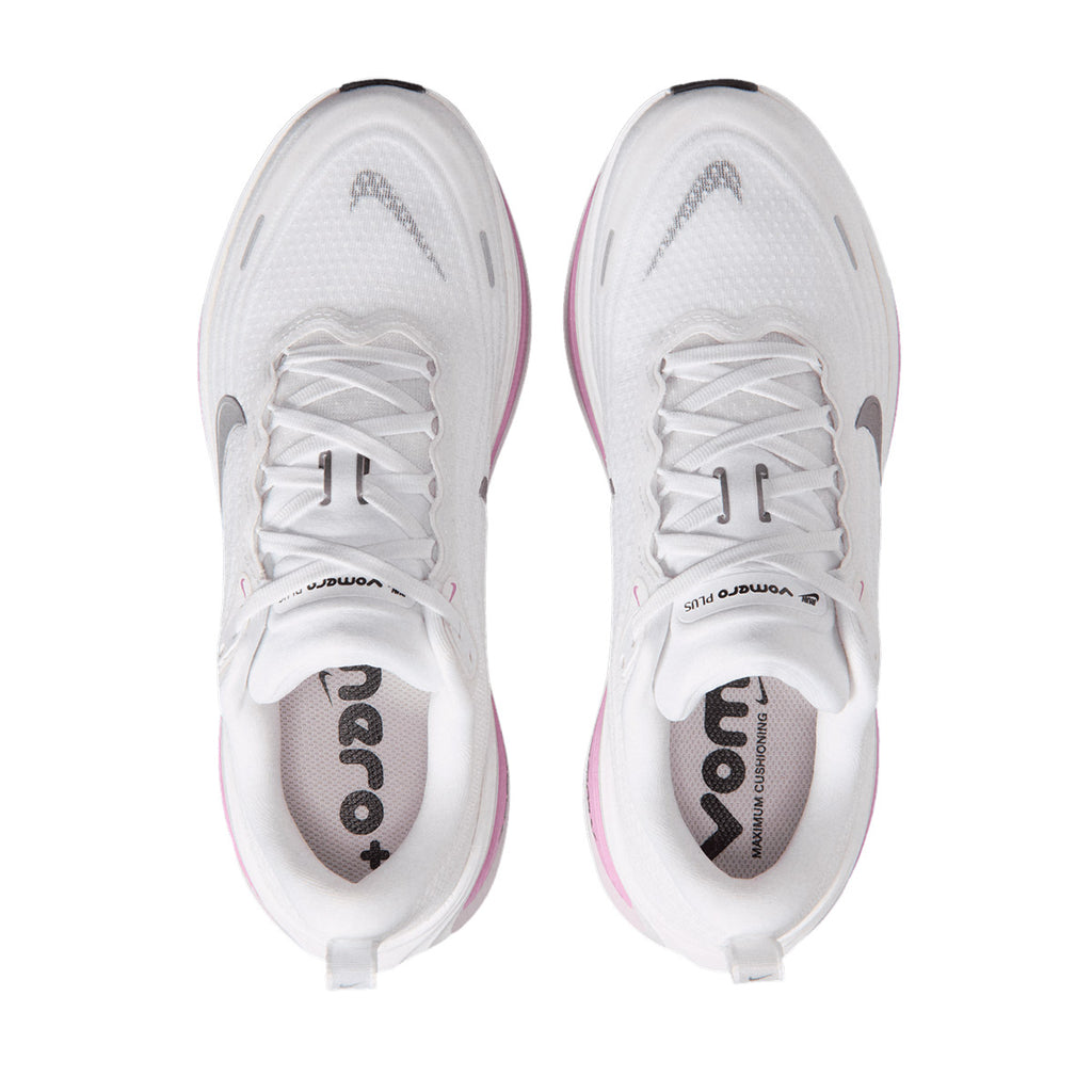 NIKE WOMEN VOMERO PLUS - WHITE/METALLICSILVER/BLEACHEDLILAC