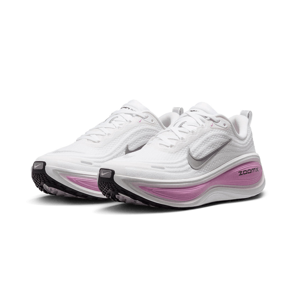 NIKE WOMEN VOMERO PLUS - WHITE/METALLICSILVER/BLEACHEDLILAC