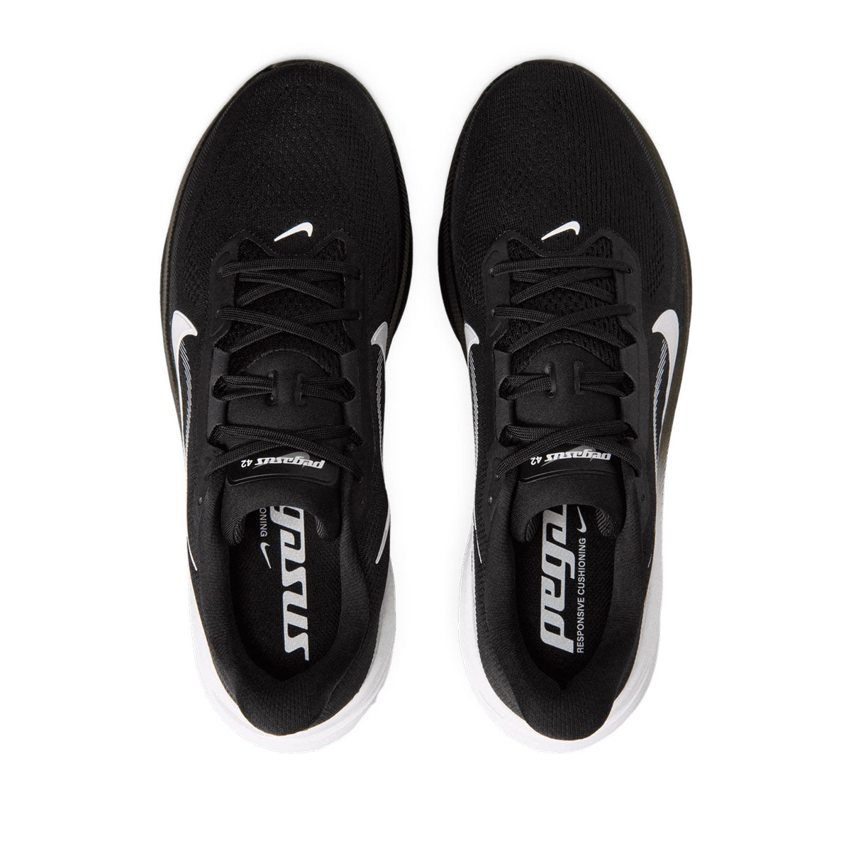 NIKE MEN AIR ZOOM PEGASUS 42 - BLACK/WHITE/PHOTONDUST