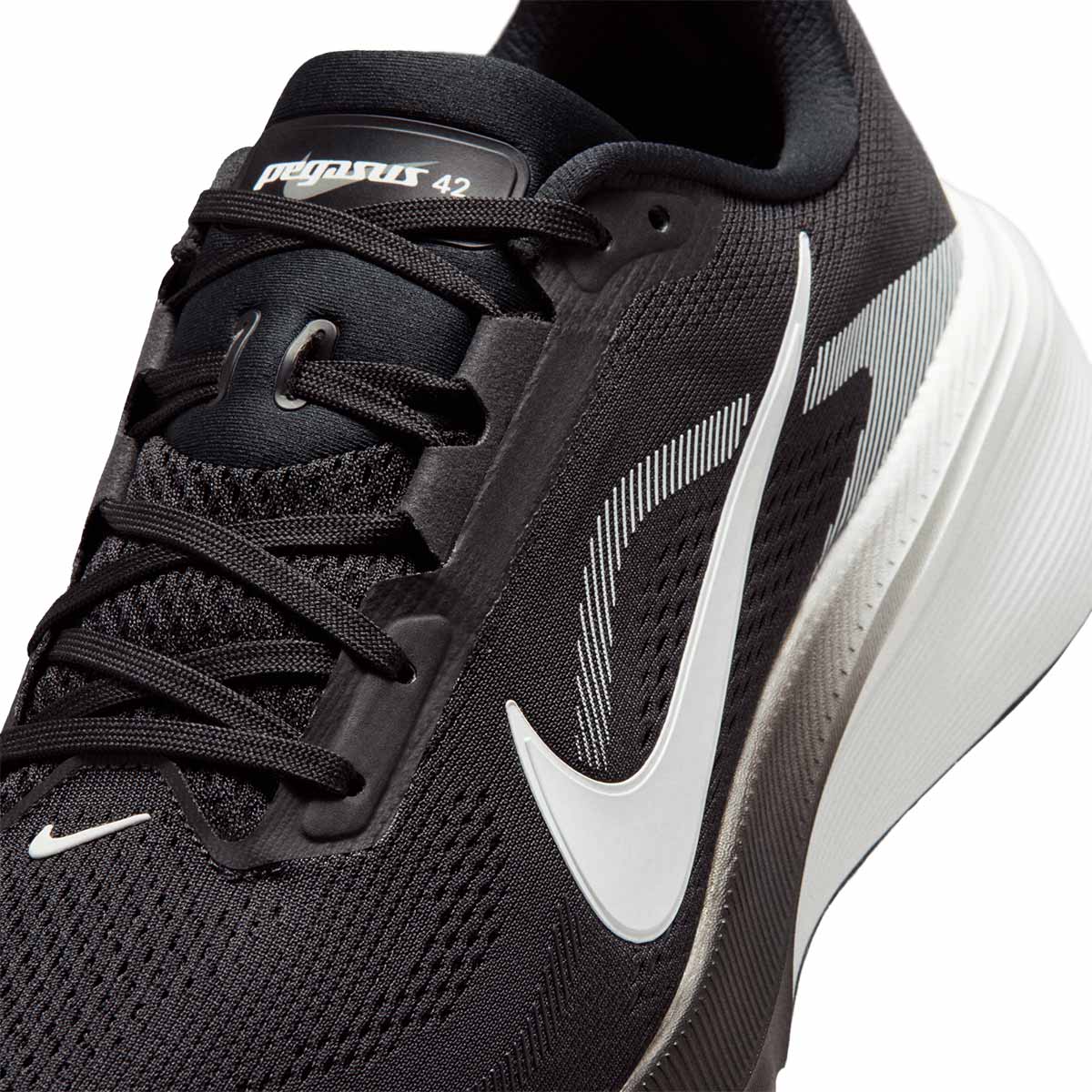 NIKE MEN AIR ZOOM PEGASUS 42 - BLACK/WHITE/PHOTONDUST