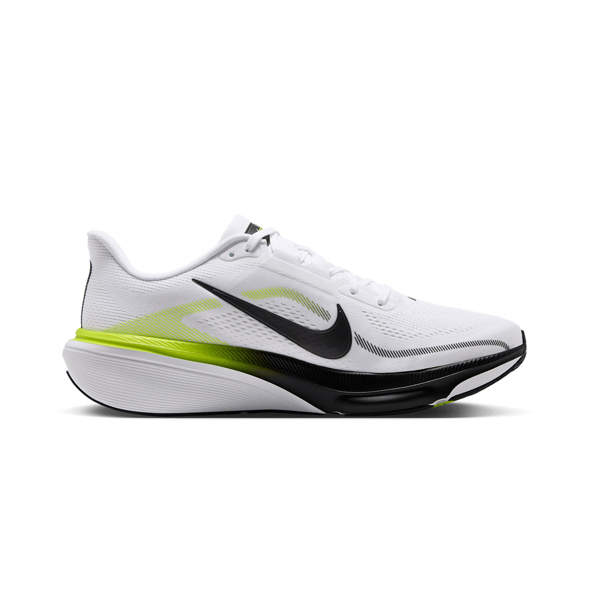 NIKE MEN AIR ZOOM PEGASUS 42 - WHITE/BLACK/LEMONVENOM/WHITE