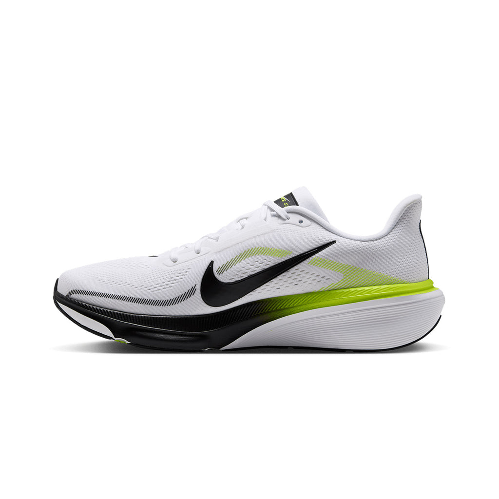 NIKE MEN AIR ZOOM PEGASUS 42 - WHITE/BLACK/LEMONVENOM/WHITE
