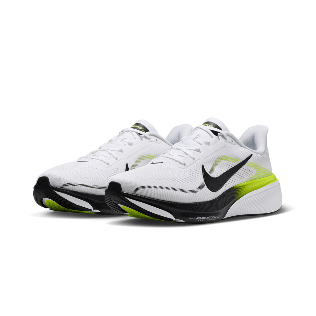 NIKE MEN AIR ZOOM PEGASUS 42 - WHITE/BLACK/LEMONVENOM/WHITE