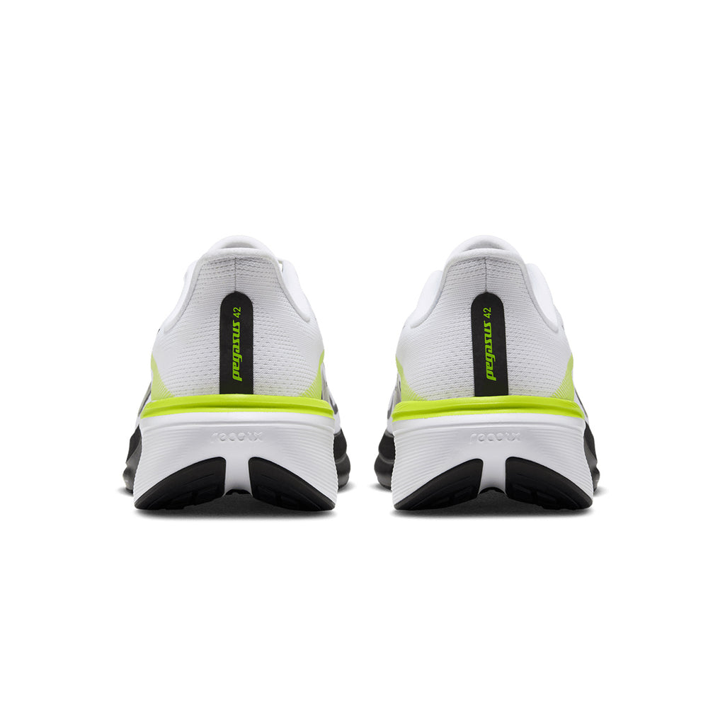 NIKE MEN AIR ZOOM PEGASUS 42 - WHITE/BLACK/LEMONVENOM/WHITE