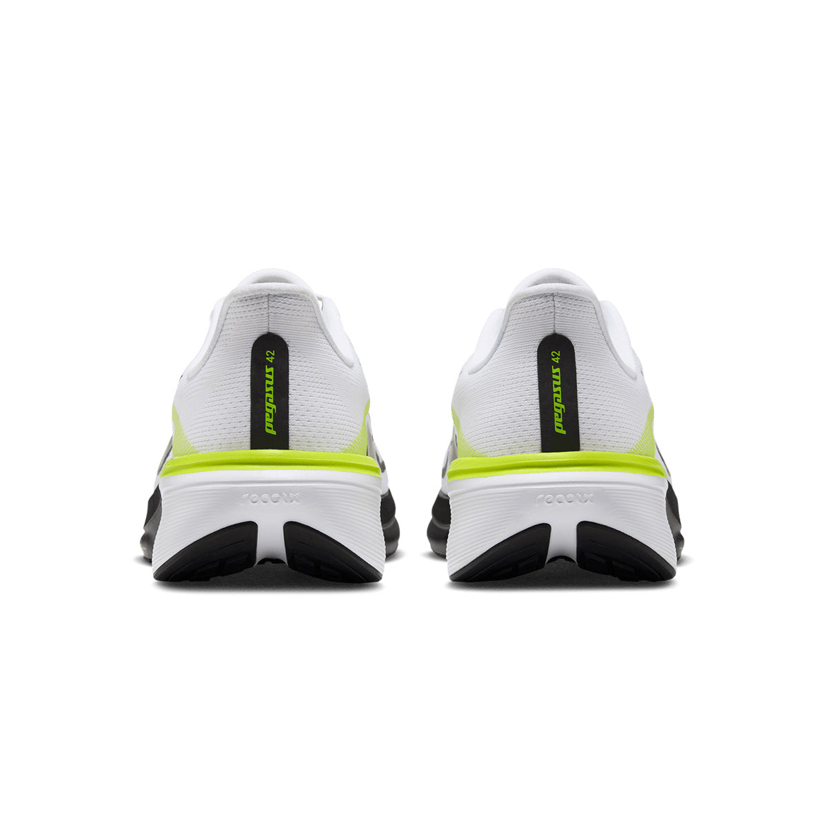 NIKE MEN AIR ZOOM PEGASUS 42 - WHITE/BLACK/LEMONVENOM/WHITE