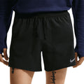 NIKE MEN STRIDE 5 INCHES RUNNING SHORTS - BLACK/REFLECTIVESILV