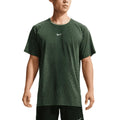 NIKE MEN AERO FIT SHORT SLEEVE RUNNING TOP - BLACK/VOLTAGEGREEN/REFLECTIVESILV