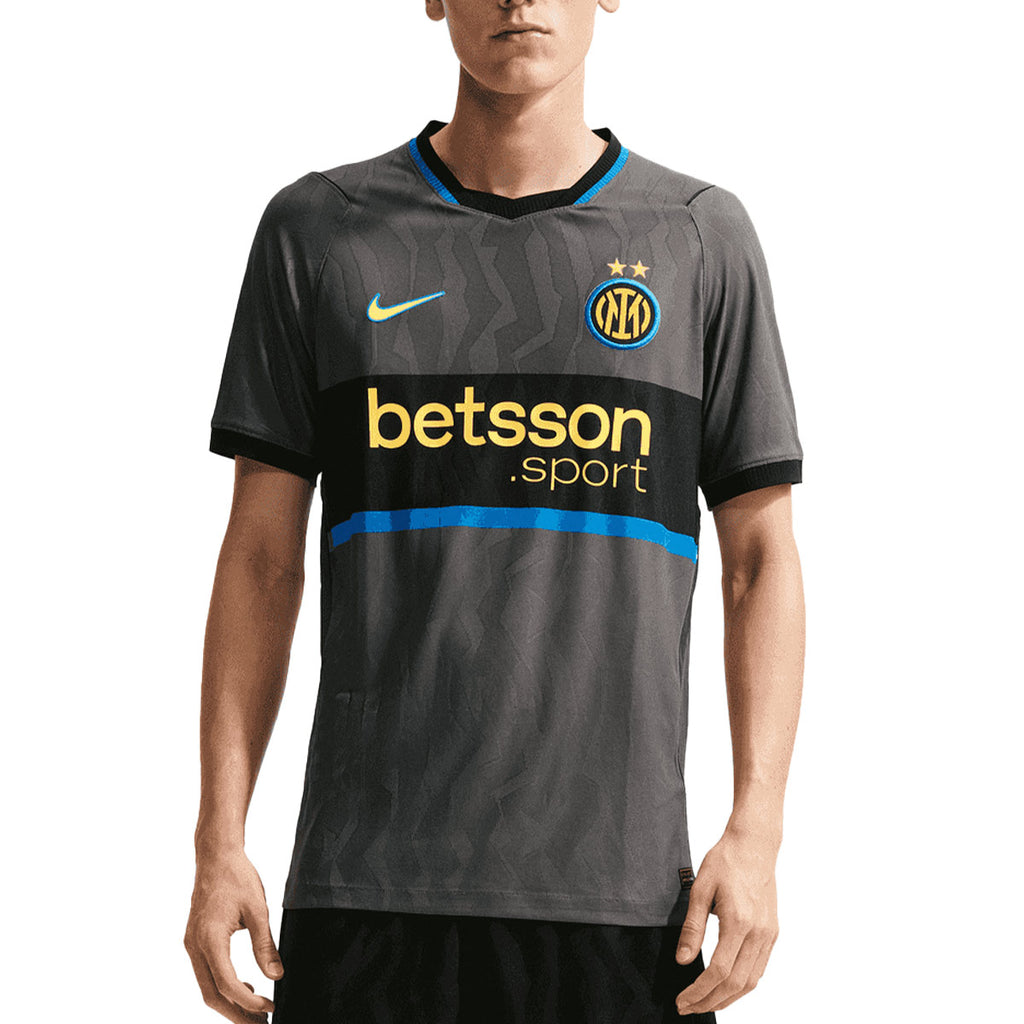 NIKE INTER MILAN 2026/2027 THIRD PLAYER JERSEY - IRON GREY/BLACK/TOUR YELLOW