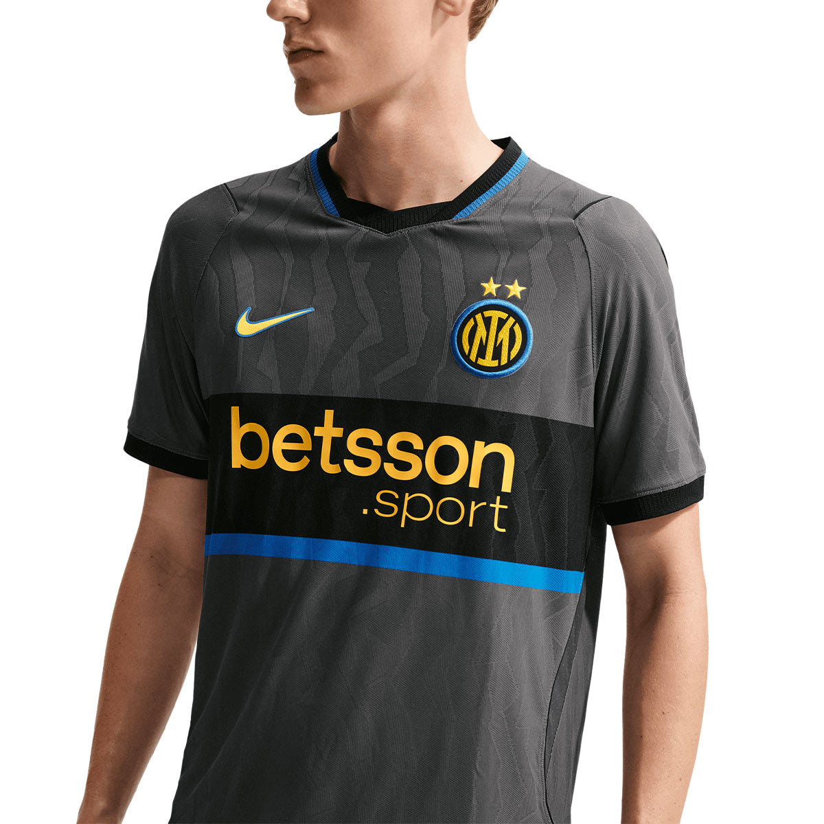NIKE INTER MILAN 2026/2027 THIRD PLAYER JERSEY - IRON GREY/BLACK/TOUR YELLOW