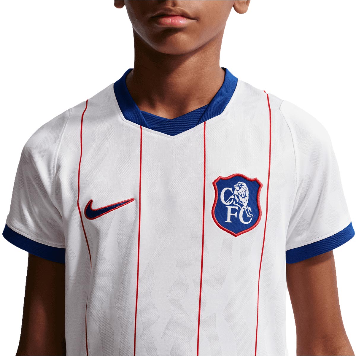 NIKE CHELSEA 2026/2027 THIRD KIDS JERSEY - WHITE/RUSH BLUE/GLOBAL RED/RUSH BLUE