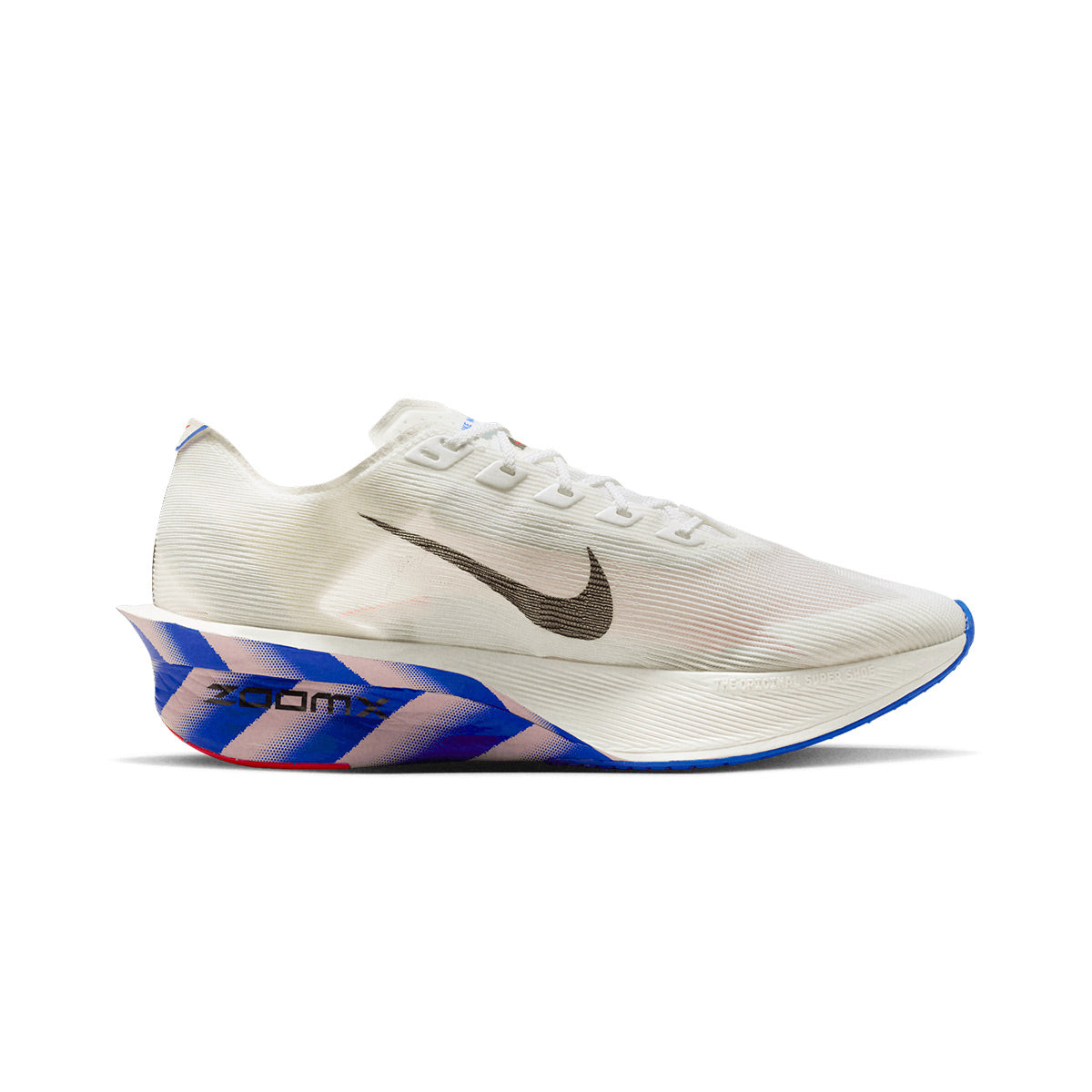 NIKE MEN ZOOMX VAPORFLY NEXT% 4 CM - WHITE/BLACK/RACERBLUE/SILTRED