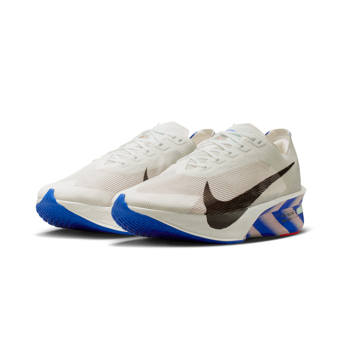 NIKE MEN ZOOMX VAPORFLY NEXT% 4 CM - WHITE/BLACK/RACERBLUE/SILTRED