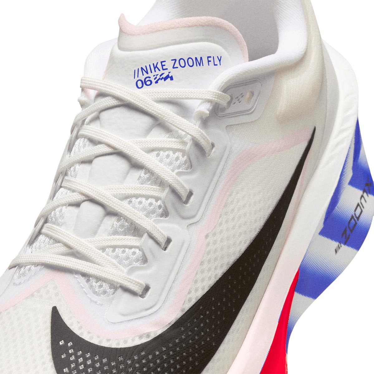 NIKE MEN ZOOM FLY 6 CM - WHITE/BLACK/SILTRED/RACERBLUE