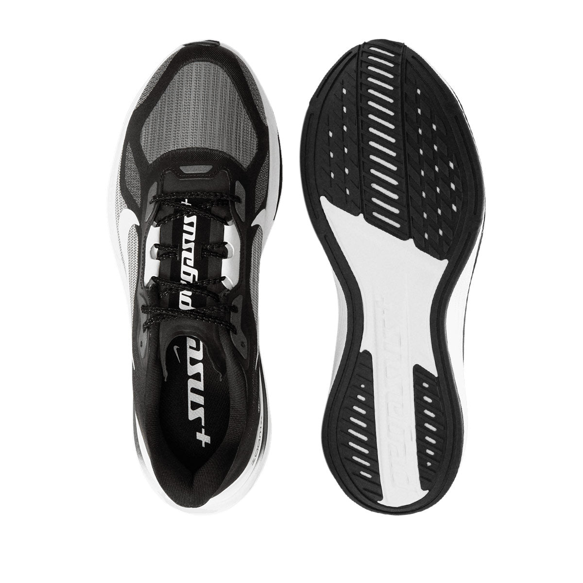 NIKE MEN PEGASUS PLUS 2 - BLACK/WHITE/SMOKEGREY