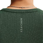 NIKE MEN AERO FIT RUNNING TANK TOP - BLACK/VOLTAGEGREEN/REFLECTIVESILV