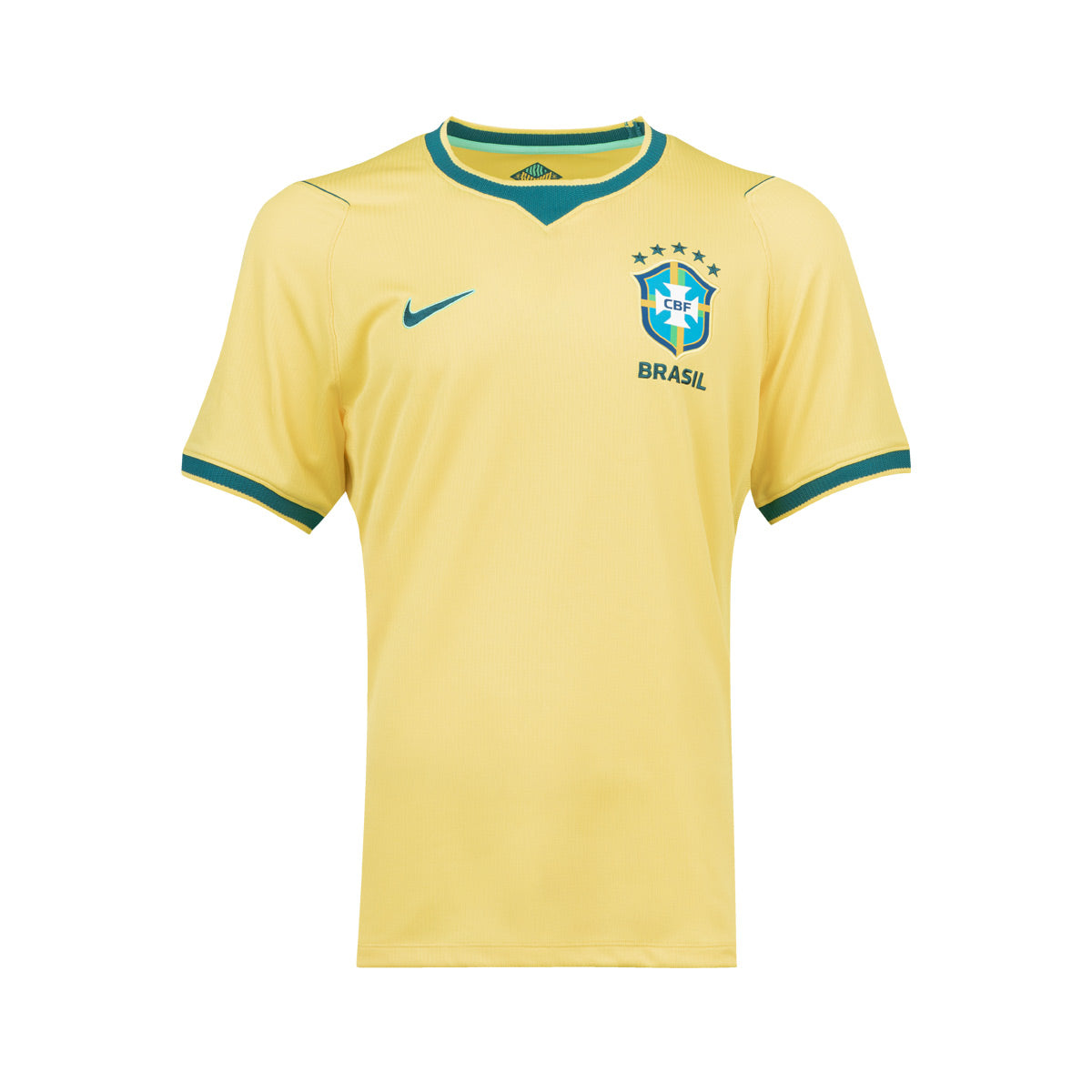 NIKE BRAZIL 2026 HOME REPLICA JERSEY - CANARY/LIGHT MENTA/GEODE TEAL