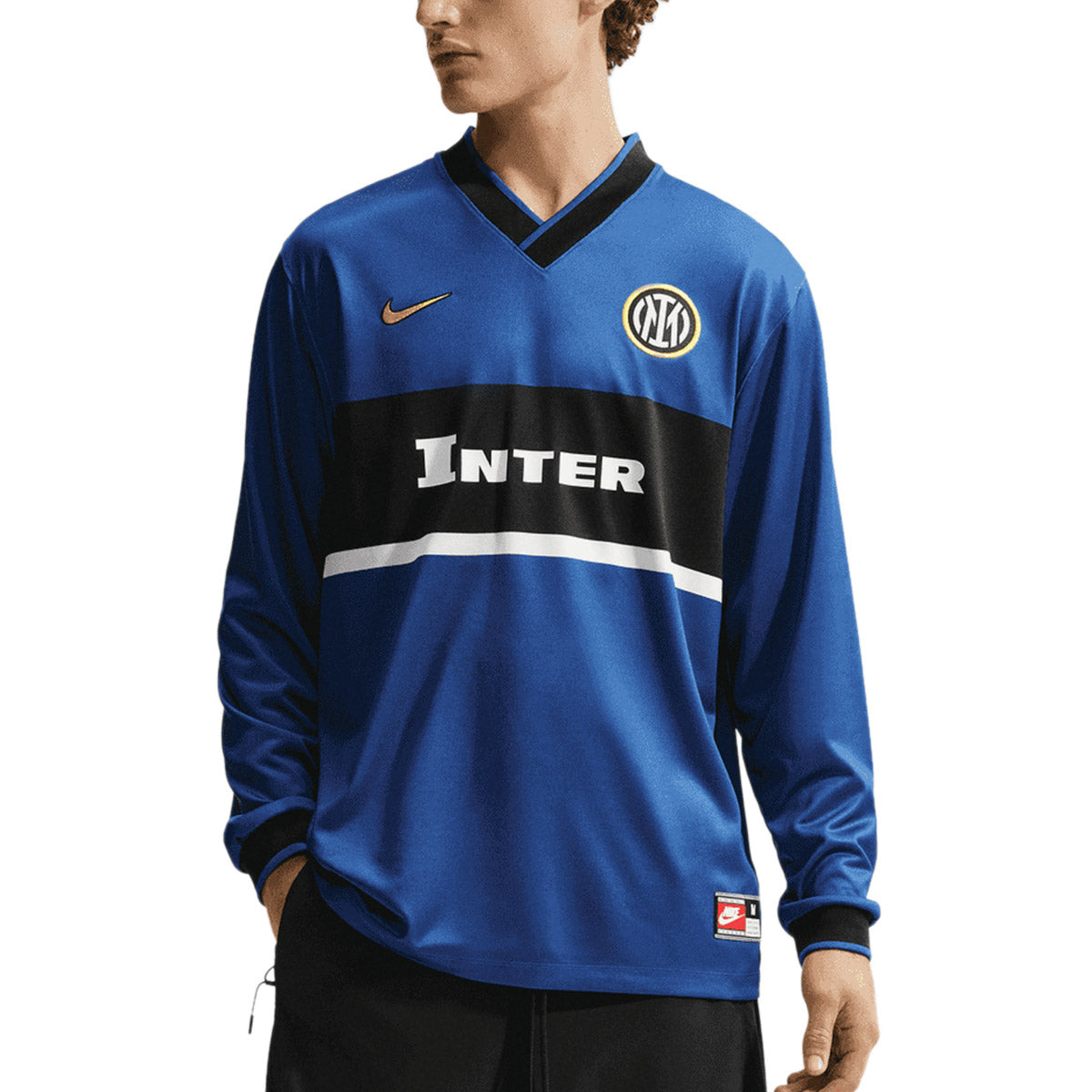 NIKE INTER MILAN THIRD ENERGY LONG SLEEVE JERSEY - STORMBLUE/BLACK/TOUR YELLOW
