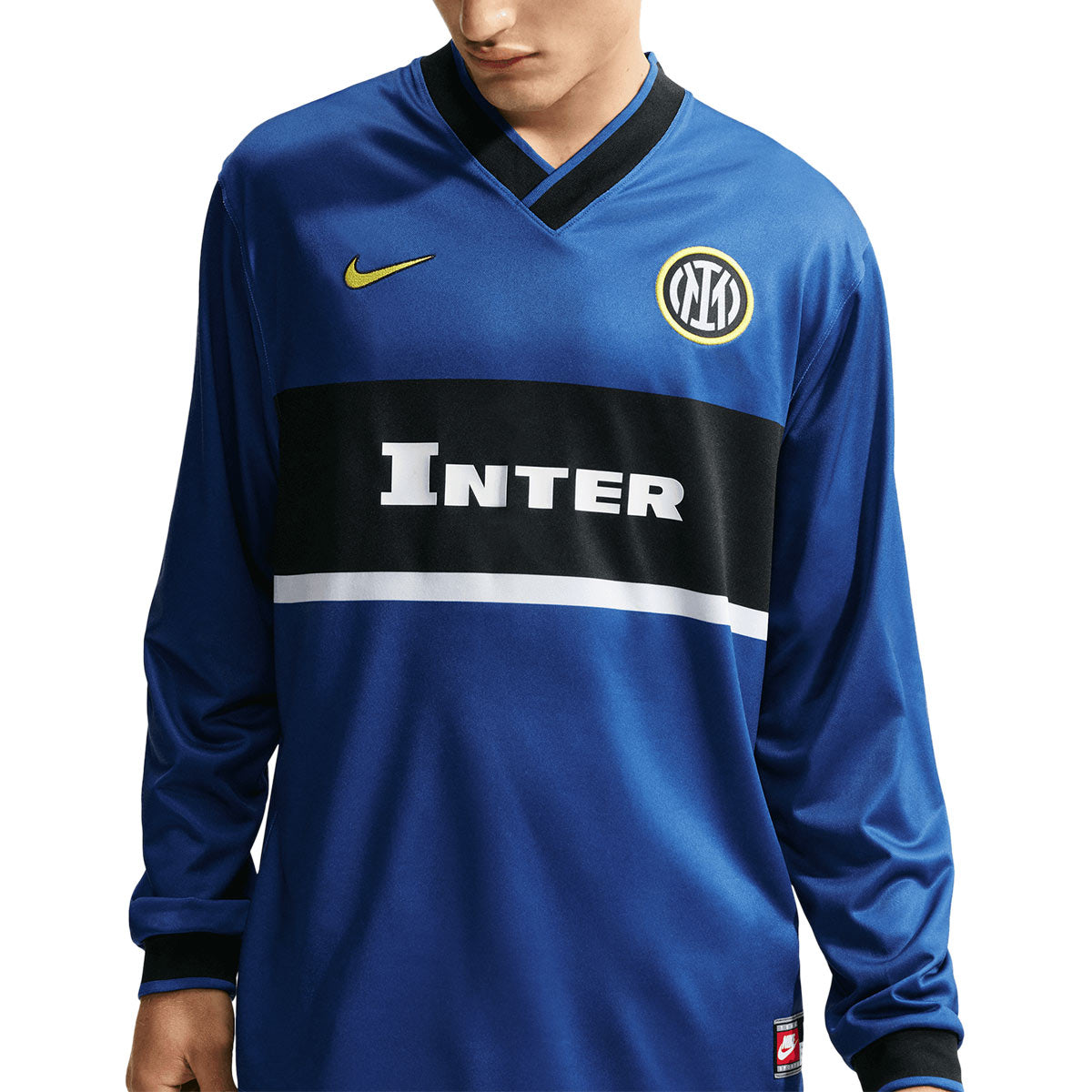 NIKE INTER MILAN THIRD ENERGY LONG SLEEVE JERSEY - STORMBLUE/BLACK/TOUR YELLOW