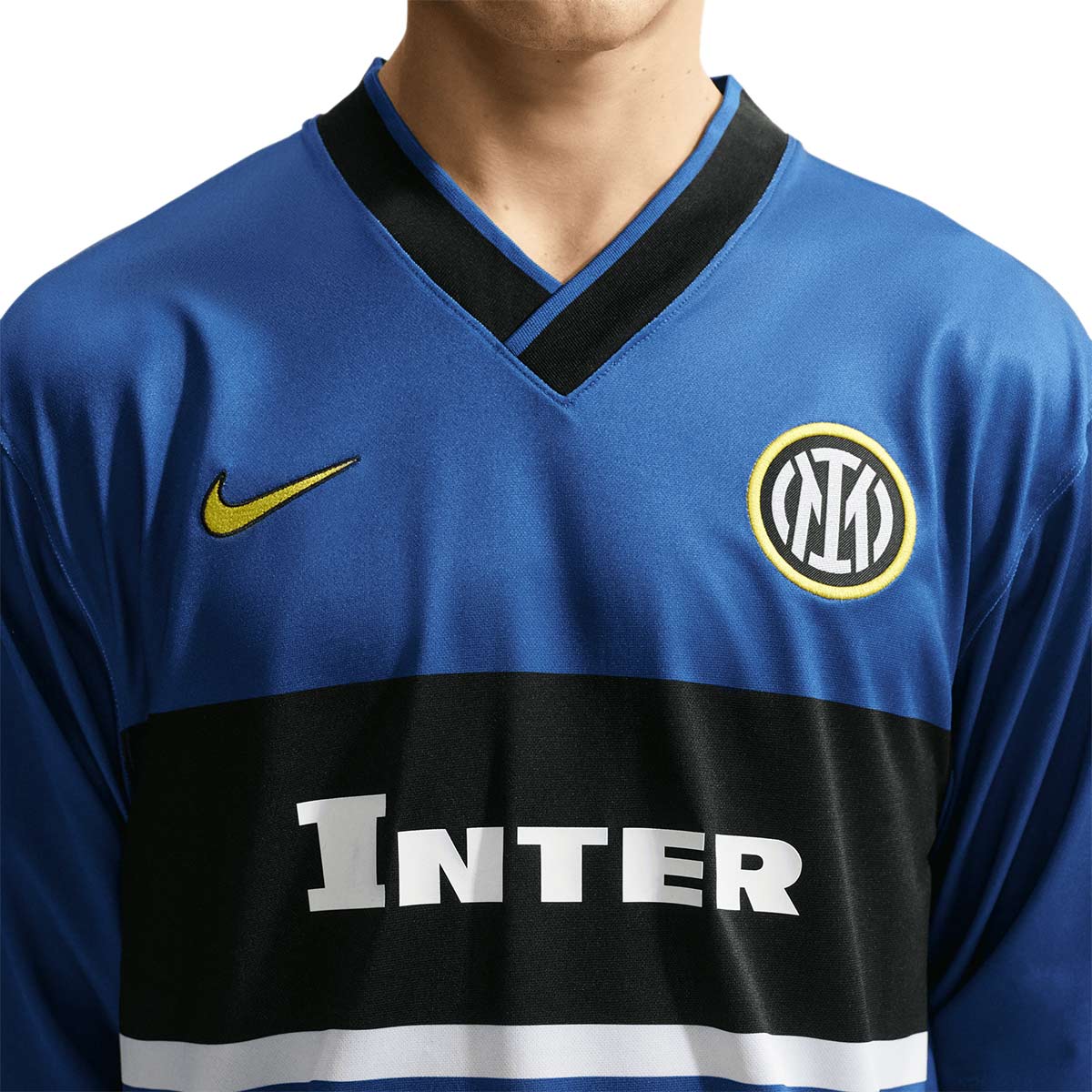 NIKE INTER MILAN THIRD ENERGY LONG SLEEVE JERSEY - STORMBLUE/BLACK/TOUR YELLOW