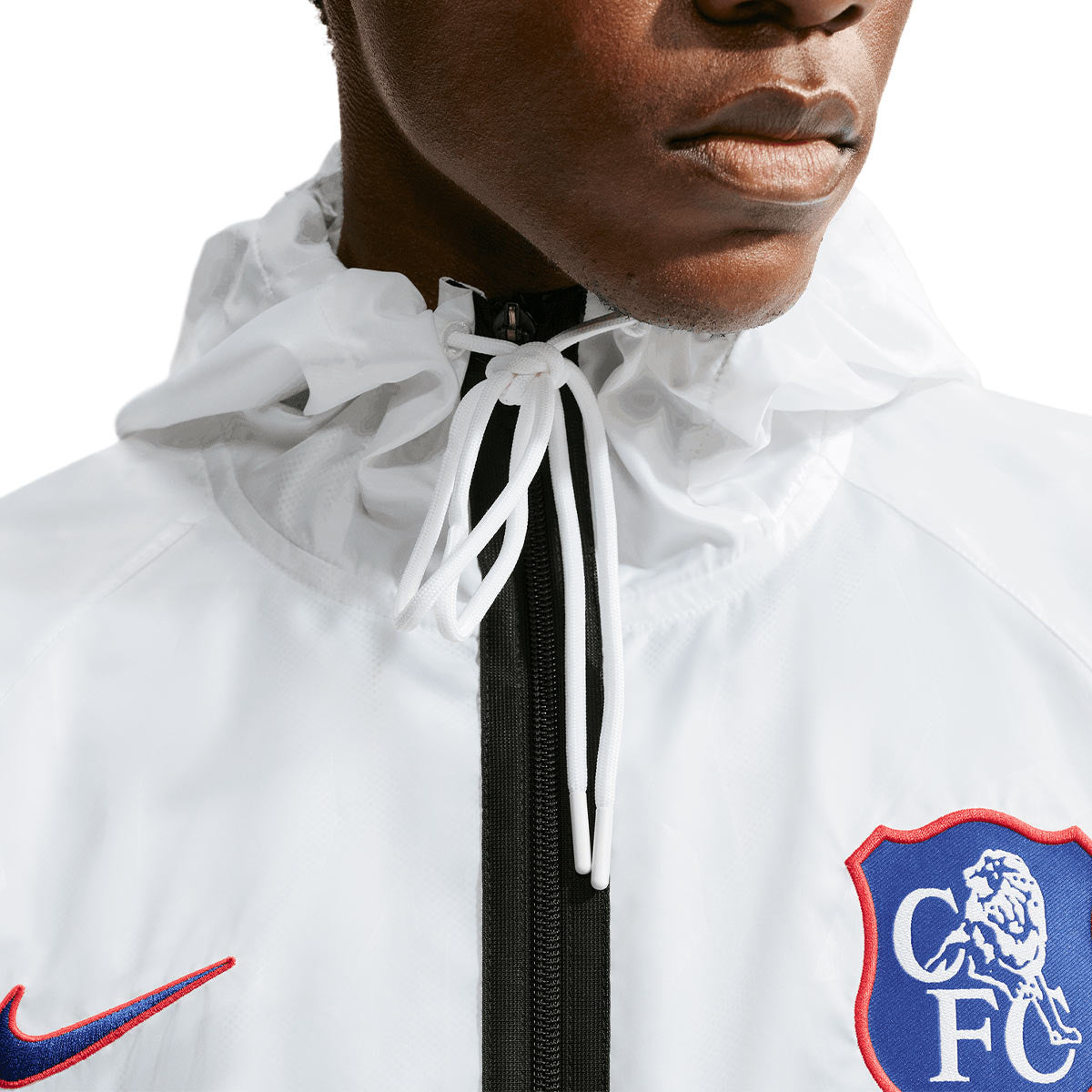 NIKE CHELSEA 2026/2027 THIRD KMD ANTHEM JACKET - WHITE/RUSH BLUE/GLOBAL RED/RUSH BLUE