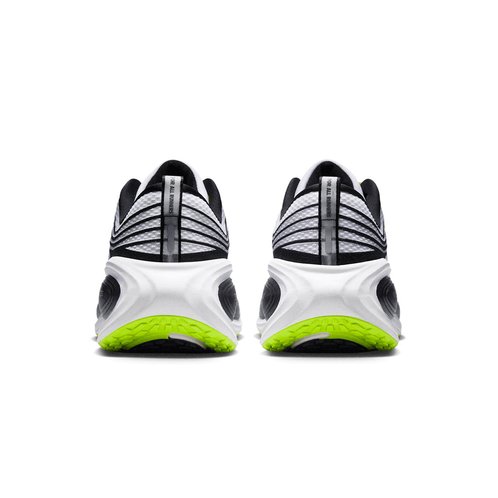 NIKE MEN VOMERO PLUS X DISTANCE - WHITE/METALLICSILVER/BLACK/VOLT
