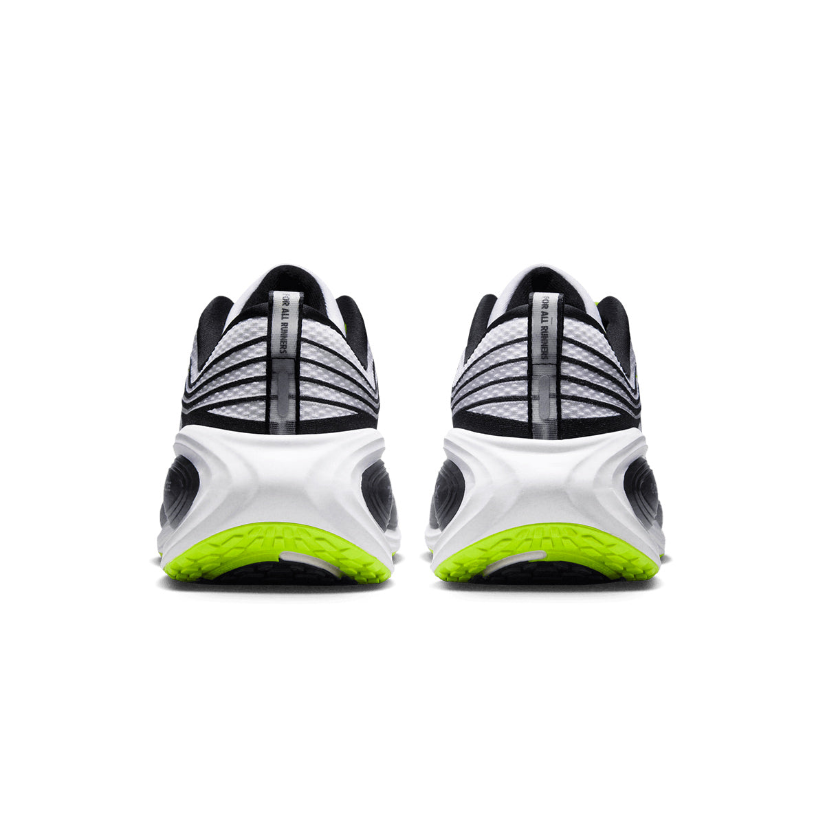 NIKE MEN VOMERO PLUS X DISTANCE - WHITE/METALLICSILVER/BLACK/VOLT