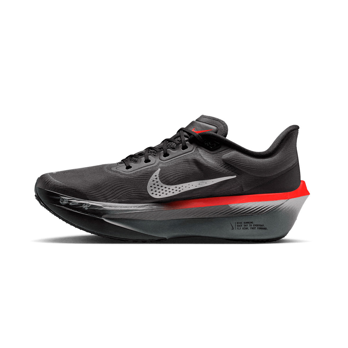 NIKE M ZOOM FLY 6 - BLACK/METALLICSILVER/BRIGHTCRIMSON