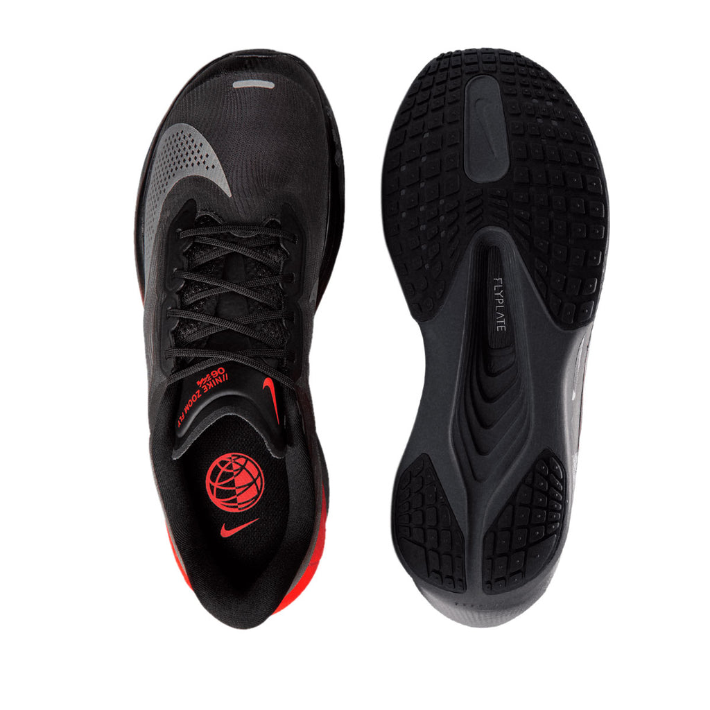 NIKE M ZOOM FLY 6 - BLACK/METALLICSILVER/BRIGHTCRIMSON