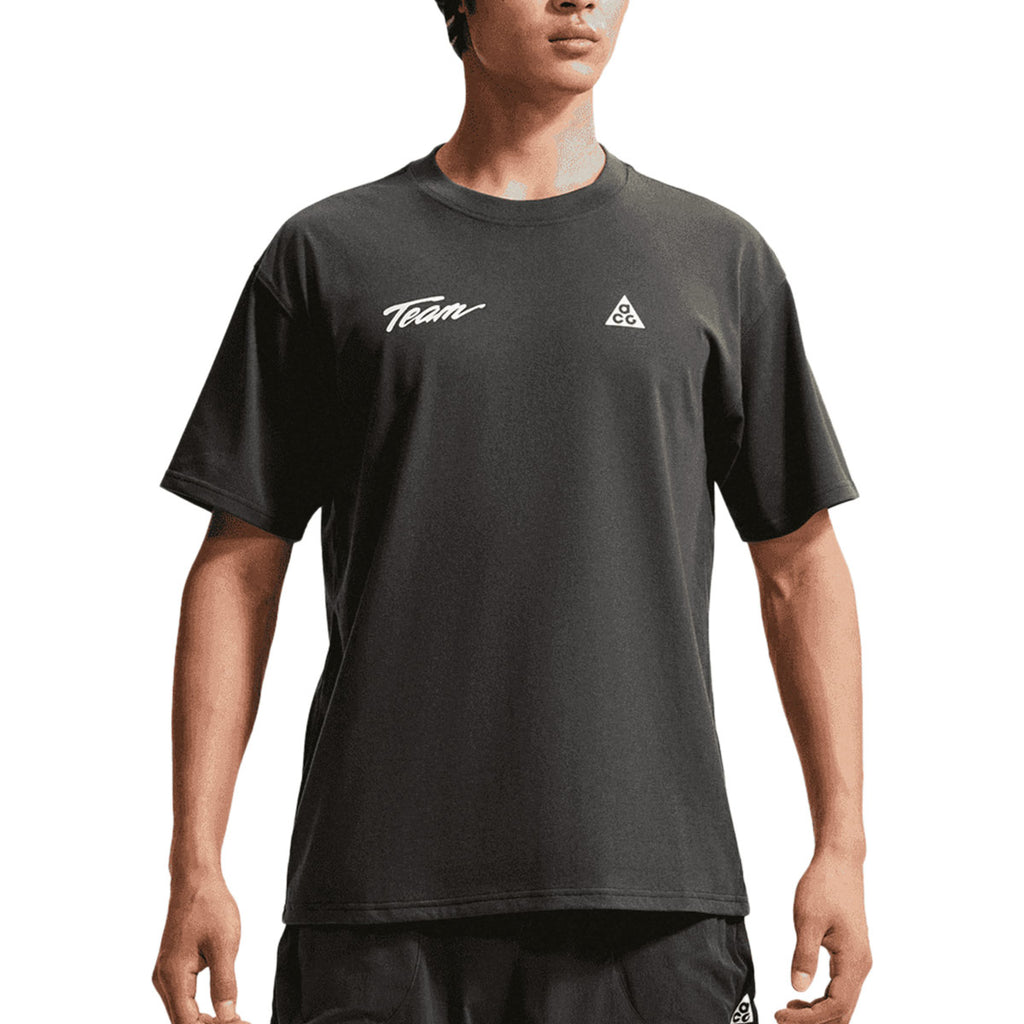 NIKE MEN ACG DRI FIT TEE LSE ACRD LT - DKSMOKEGREY