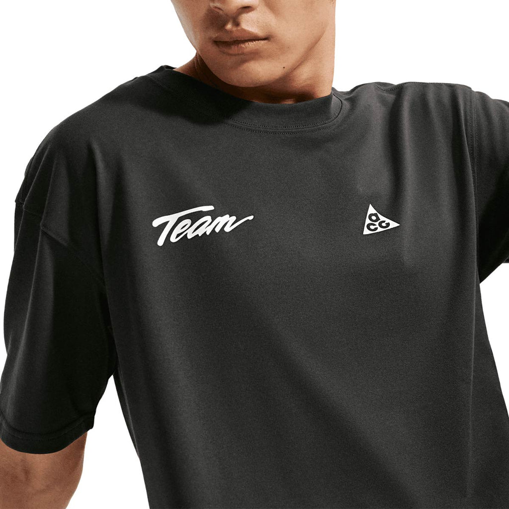 NIKE MEN ACG DRI FIT TEE LSE ACRD LT - DKSMOKEGREY