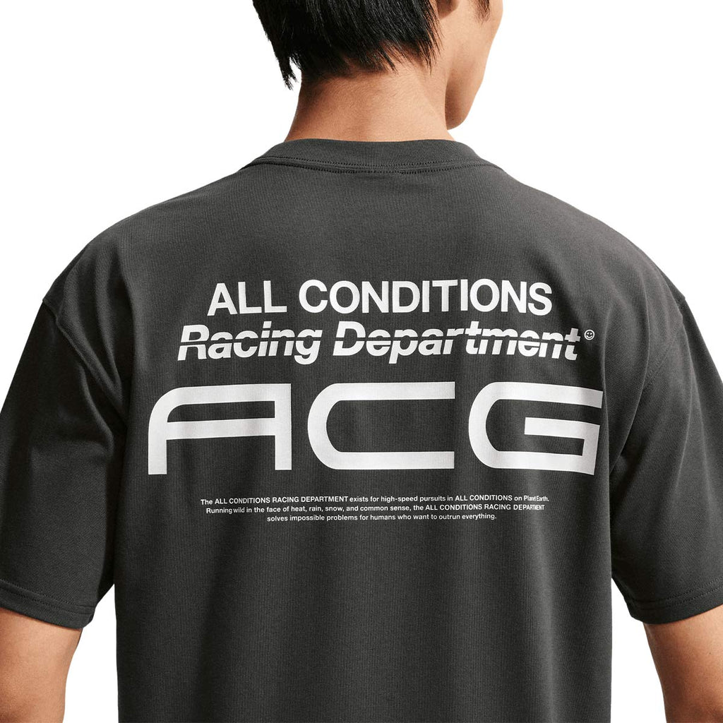 NIKE MEN ACG DRI FIT TEE LSE ACRD LT - DKSMOKEGREY