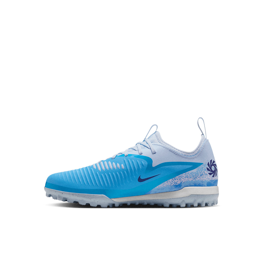 NIKE JR PHANTOM 6 LOW ACADEMY ERLING HAALAND TF - BALTIC BLUE/BLUE ECLIPSE/GLACIER BLUE