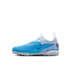 NIKE JR PHANTOM 6 LOW ACADEMY ERLING HAALAND TF - BALTIC BLUE/BLUE ECLIPSE/GLACIER BLUE