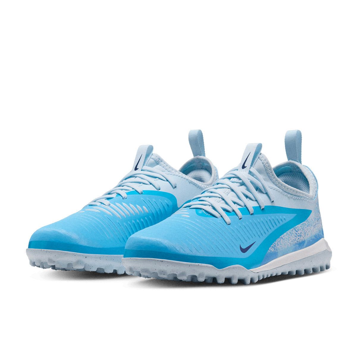 NIKE JR PHANTOM 6 LOW ACADEMY ERLING HAALAND TF - BALTIC BLUE/BLUE ECLIPSE/GLACIER BLUE