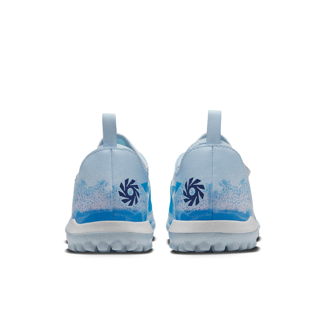 NIKE JR PHANTOM 6 LOW ACADEMY ERLING HAALAND TF - BALTIC BLUE/BLUE ECLIPSE/GLACIER BLUE