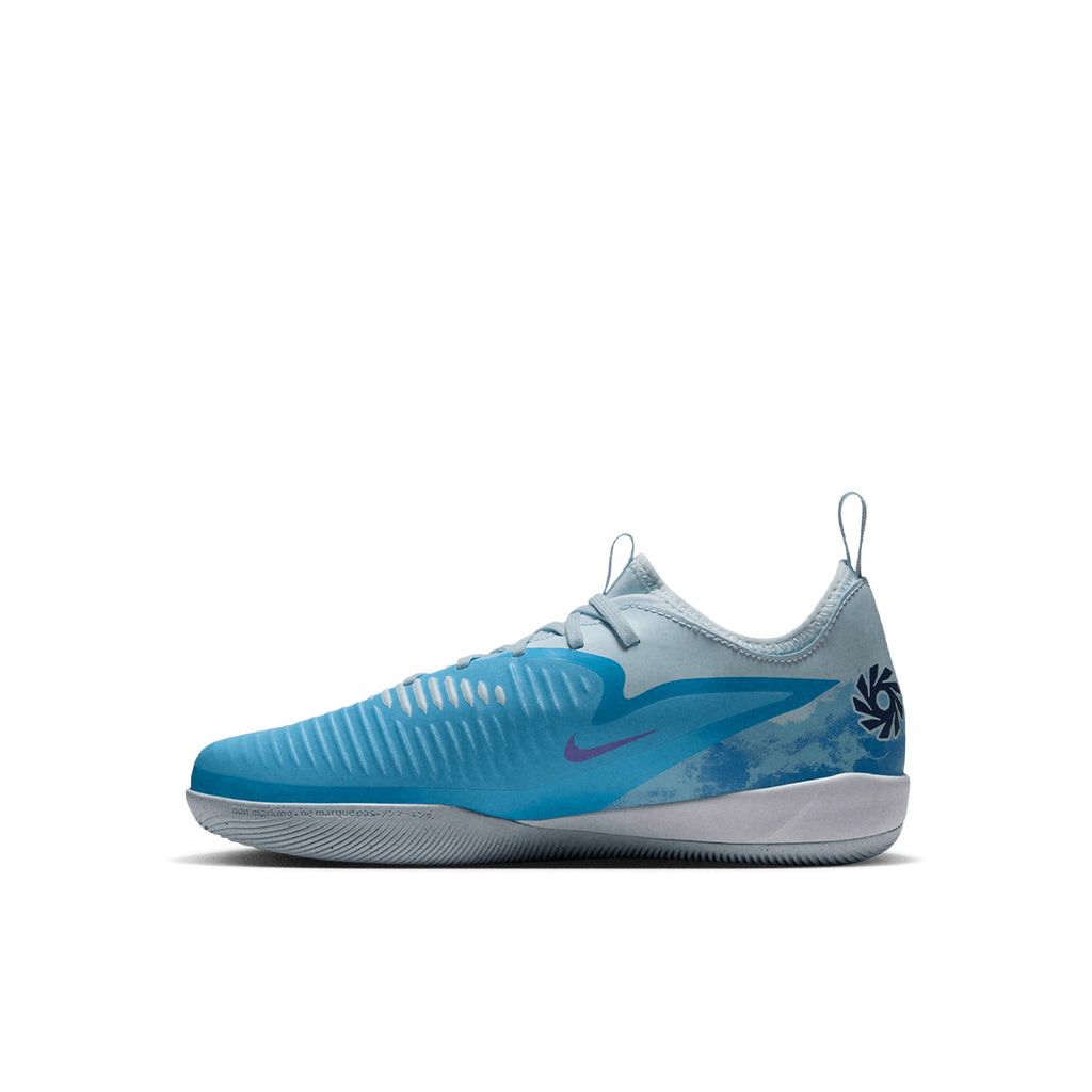 NIKE JR PHANTOM 6 LOW ACADEMY ERLING HAALAND IC - BALTIC BLUE/BLUE ECLIPSE/GLACIER BLUE