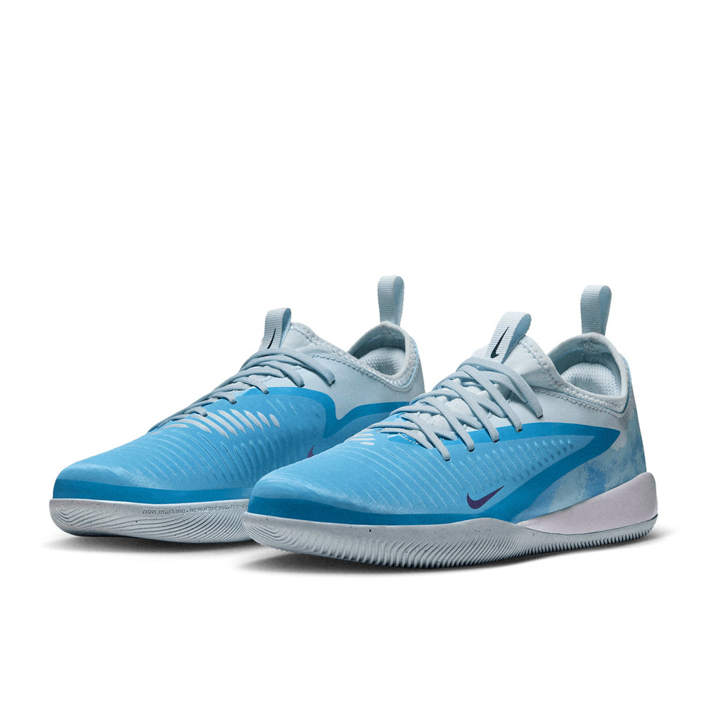 NIKE JR PHANTOM 6 LOW ACADEMY ERLING HAALAND IC - BALTIC BLUE/BLUE ECLIPSE/GLACIER BLUE