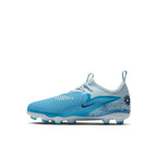NIKE JR PHANTOM 6 LOW ACADEMY ERLING HAALAND FG/MG - BALTIC BLUE/BLUE ECLIPSE/GLACIER BLUE