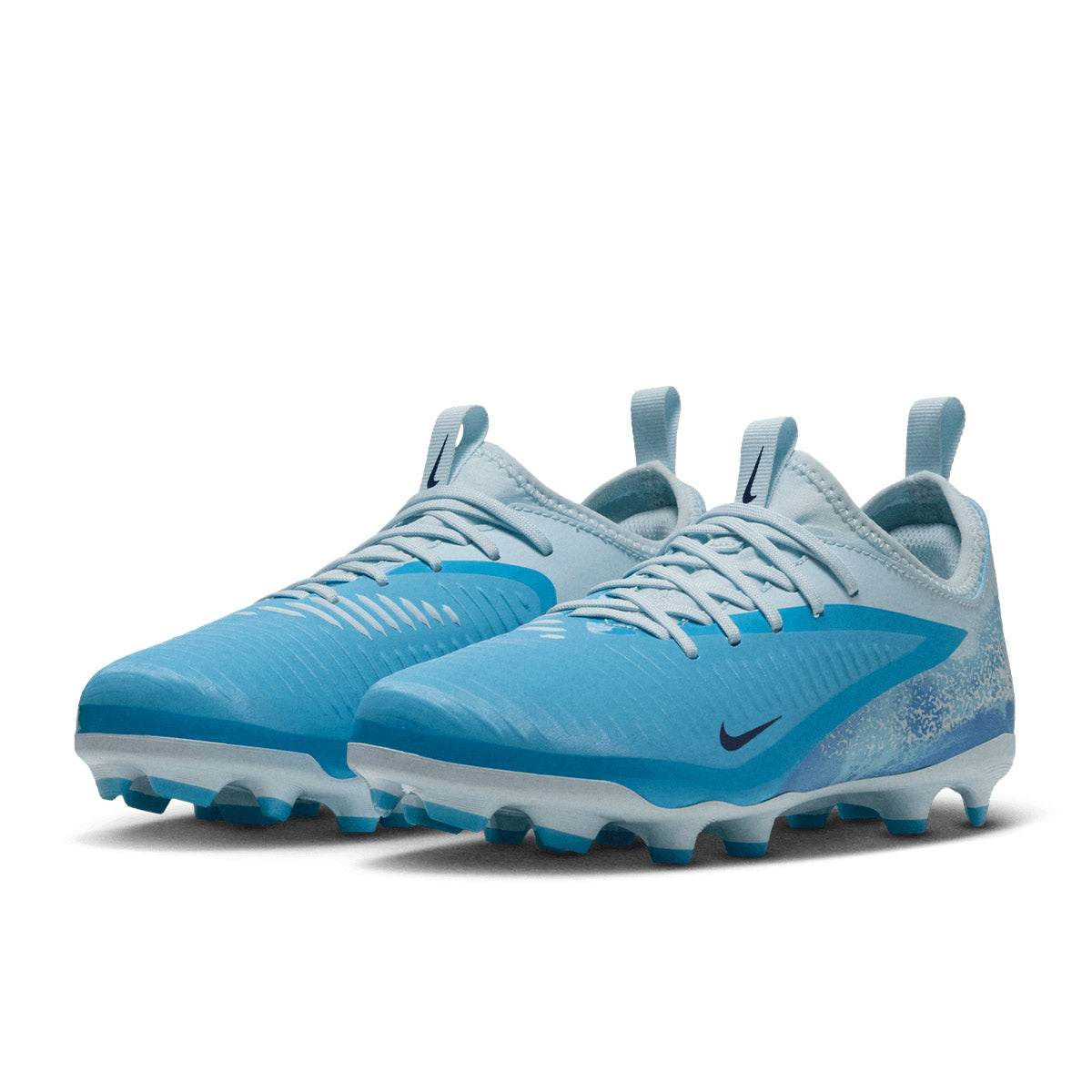 NIKE JR PHANTOM 6 LOW ACADEMY ERLING HAALAND FG/MG - BALTIC BLUE/BLUE ECLIPSE/GLACIER BLUE